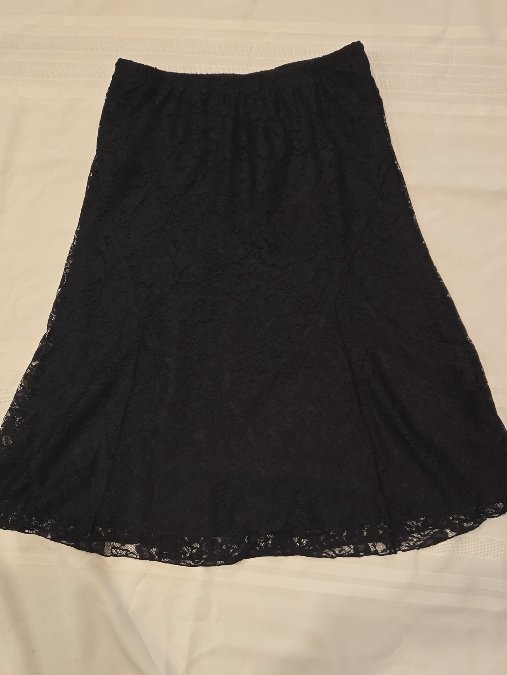 Worthington Black Lace A-Line Skirt